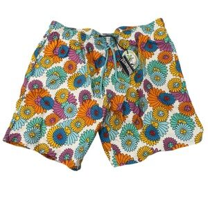 Vilebrequin Marguerites NEW Men's 4XL Multicolor Floral 8.5" Inseam Swim Trunks